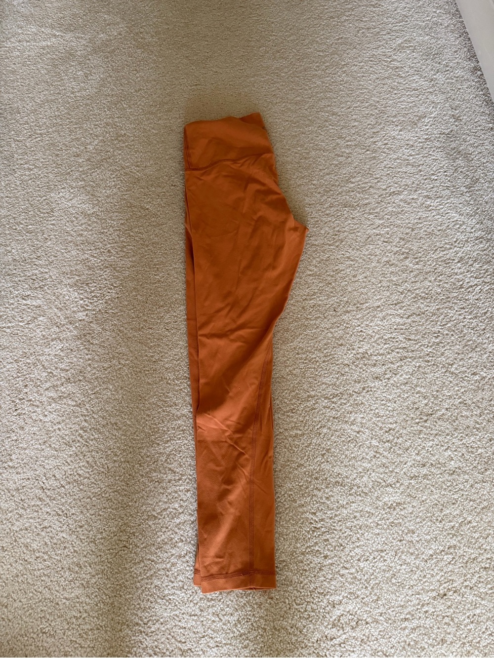 Aritzia Orange High-Waist Leggings